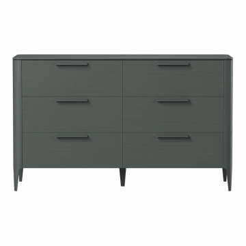 Комод Type oak 6 ящиков ширина 170 см (темно-серый)