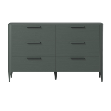 Комод Type oak 6 ящиков ширина 170 см (темно-серый)