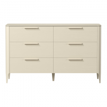 Комод Type oak 6 ящиков ширина 170 см (молочный)