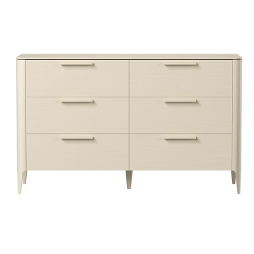 Комод Type oak 6 ящиков ширина 170 см (молочный)