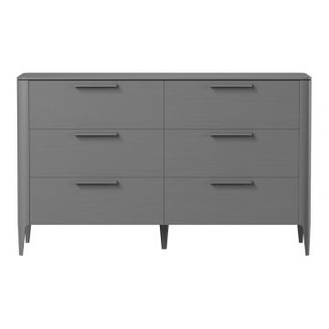 Комод Type oak 6 ящиков ширина 170 см (серый)