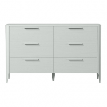 Комод Type oak 6 ящиков ширина 170 см (светло-серый)