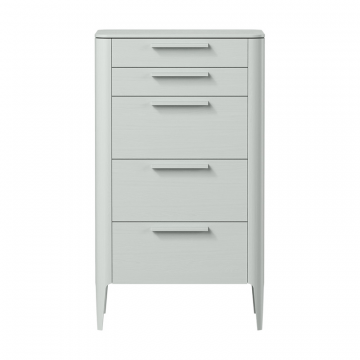 Комод Type oak высокий 5 ящиков (светло-серый)
