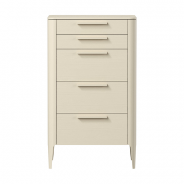 Комод Type oak высокий 5 ящиков (молочный)