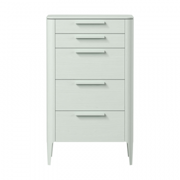 Комод Type oak высокий 5 ящиков (белый)