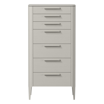 Комод Type oak высокий 7 ящиков (серо-бежевый)