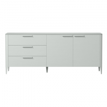 Тумба Type oak 3 ящика 2 двери L (светло-серый)