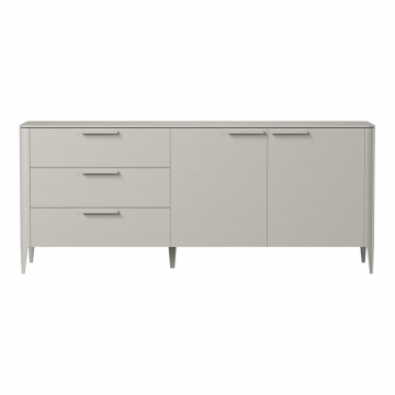 Тумба Type oak 3 ящика 2 двери L (серо-бежевый)