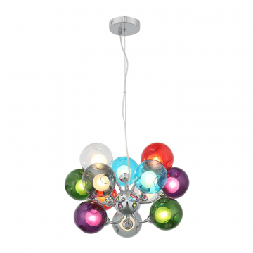 SL431.153.12 Люстра подвесная ST-Luce Хром/Разноцветный, Белый G9 12*3W