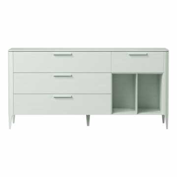 Тумба Type oak 4 ящика 2 полки ширина 180 см (белый)