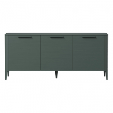 Тумба Type oak 3 двери ширина 160 см (темно-серый)