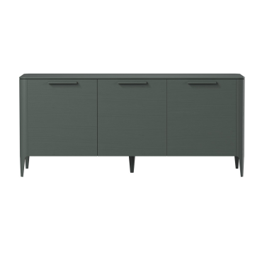 Тумба Type oak 3 двери ширина 160 см (темно-серый)