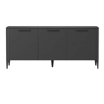 Тумба Type oak 3 двери ширина 160 см (черный)