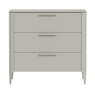 Комод Type 3 ящика ширина 90 см (серо-бежевый)