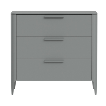 Комод Type 3 ящика ширина 90 см (серый)