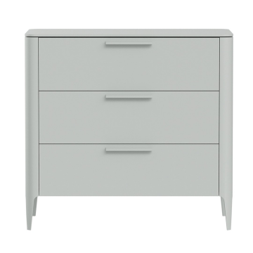 Комод Type 3 ящика ширина 90 см (светло-серый)