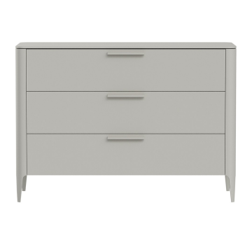 Комод Type 3 ящика ширина 120 см (серо-бежевый)