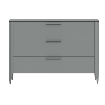 Комод Type 3 ящика ширина 120 см (серый)