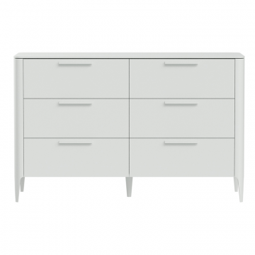 Комод Type 6 ящиков ширина 140 см (белый)