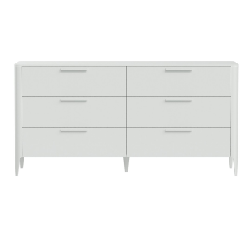 Комод Type 6 ящиков ширина 170 см (белый)