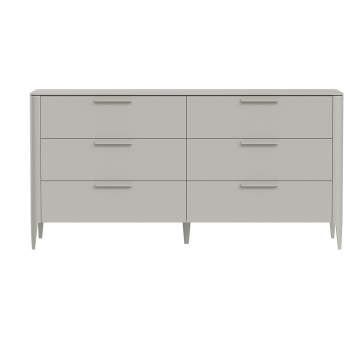 Комод Type 6 ящиков ширина 170 см (серо-бежевый)