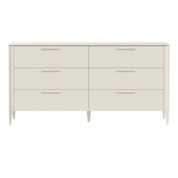 Комод Type 6 ящиков ширина 170 см (молочный)