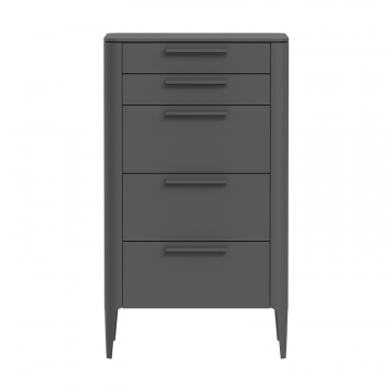 Комод Type высокий 5 ящиков (темно-серый)