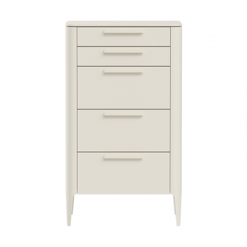 Комод Type высокий 5 ящиков (молочный)