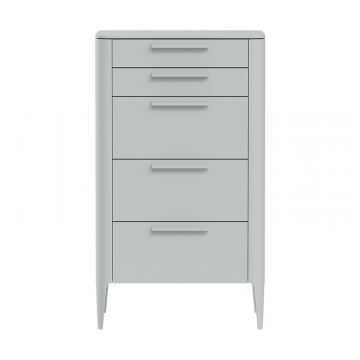 Комод Type высокий 5 ящиков (светло-серый)