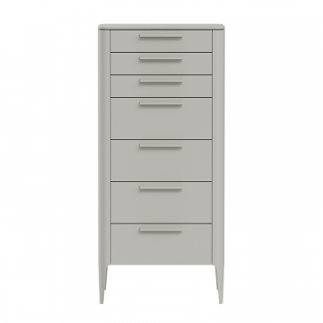 Комод Type высокий 7 ящиков (серо-бежевый)