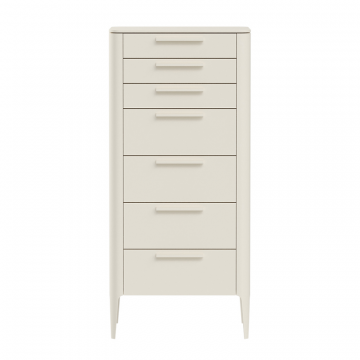 Комод Type высокий 7 ящиков (молочный)