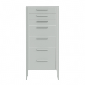Комод Type высокий 7 ящиков (светло-серый)