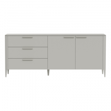 Тумба Type 3 ящика 2 двери L (серо-бежевый)