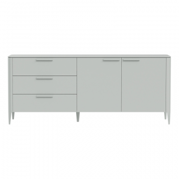 Тумба Type 3 ящика 2 двери L (светло-серый)