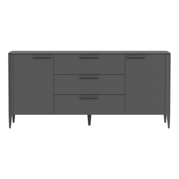 Тумба Type 2 двери 3 ящика (темно-серый)