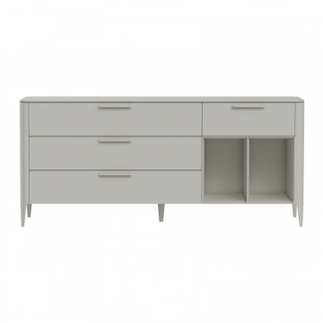 Тумба Type 4 ящика 2 полки ширина 180 см (серо-бежевый)