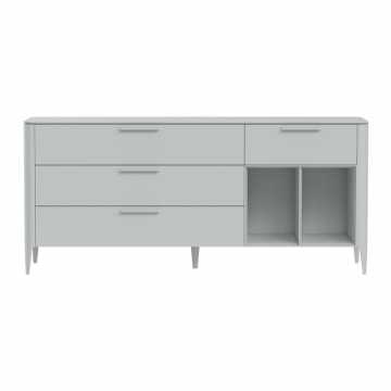 Тумба Type 4 ящика 2 полки ширина 180 см (светло-серый)