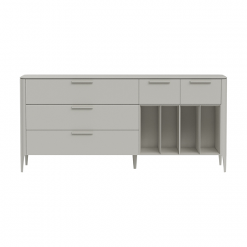 Тумба Type 5 ящиков 4 полки ширина 200 см (серо-бежевый)