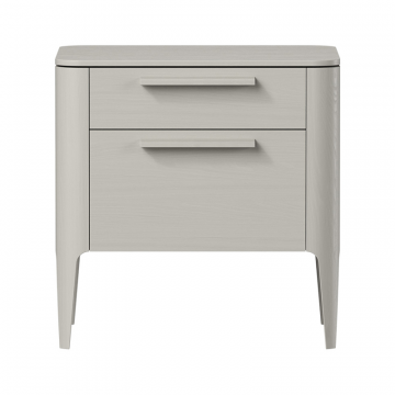 Тумба прикроватная Type oak 2 ящика ширина 50 см (серо-бежевый)