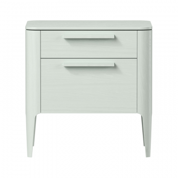 Тумба прикроватная Type oak 2 ящика ширина 50 см (белый)