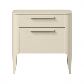Тумба прикроватная Type oak 2 ящика ширина 50 см (молочный)