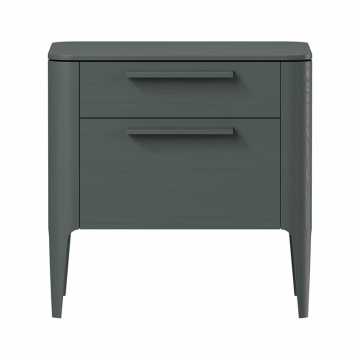Тумба прикроватная Type oak 2 ящика ширина 50 см (темно-серый)