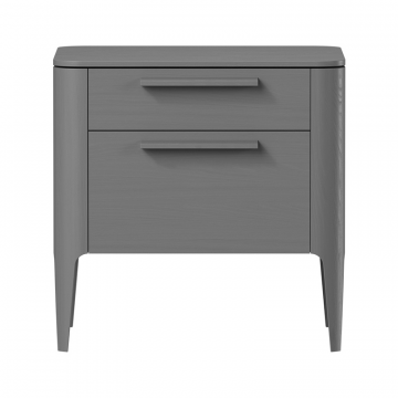 Тумба прикроватная Type oak 2 ящика ширина 50 см (серый)