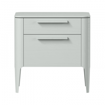 Тумба прикроватная Type oak 2 ящика ширина 50 см (светло-серый)