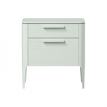 Тумба прикроватная Type oak 2 ящика ширина 60 см (белый)