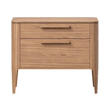 Тумба прикроватная Type oak 2 ящика ширина 60 см (натуральный дуб)