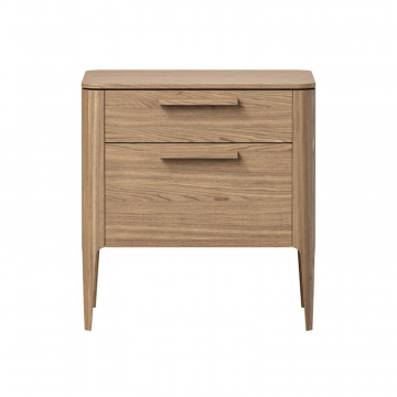 Тумба прикроватная Type oak 2 ящика ширина 60 см (натуральный дуб)