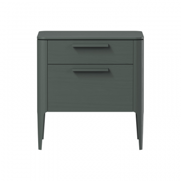 Тумба прикроватная Type oak 2 ящика ширина 60 см (темно-серый)