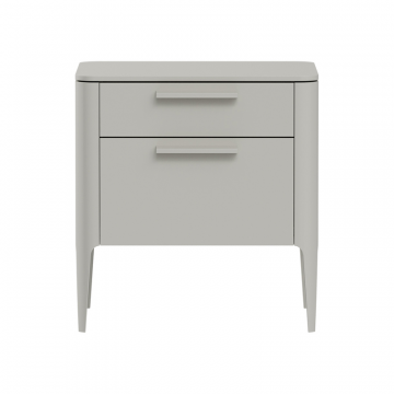 Тумба прикроватная Type 2 ящика ширина 60 см (серо-бежевый)
