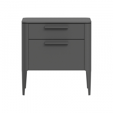 Тумба прикроватная Type 2 ящика ширина 60 см (темно-серый)